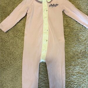 Off-White Light Pink Kids One Piece